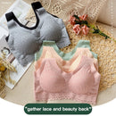 5D Women's Plus 4XL Latex Bra Seamless Bras For Women Underwear BH Push Up Bralette With Pad Vest Top Bra