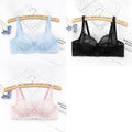ALLTOOALL 3PC Women Sexy Lace Bras Plus Size Push Up Bralette Female Underwired Underwear Hollow Out Lingerie Embroidery Bra