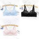 ALLTOOALL 3PC Women Sexy Lace Bras Plus Size Push Up Bralette Female Underwired Underwear Hollow Out Lingerie Embroidery Bra