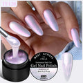 MEET ACROSS 8ml Aurora Extension Nail Gel Polish Glitter Sparkling Nail Art Semi Permanent Building Gel For Nails Manicure