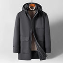 High Quality Winter New Men's Jacket Coat Windbreaker Down Jacket Thick Thermal Men Hooded Long Parka Windbreaker Cotton-padded