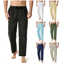 Summer Men Sport Gym Pants Soild Cotton Linen Pants Breathable Casual Training Trousers Joggers Hip Pop Sweatpants Streetwear