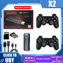 جهاز ألعاب فيديو كلاسيكي لاسلكي X2 Plus 4K GD10 Pro TV 50 محاكي لـ PS1/N64/DC سعة 64 جيجابايت Gif Game Stick جديد 3D HD 2.4G