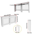 S M L XL Extra Tall 92CM Radiator Cover MDF Cabinet Grill Shelf Fence Panel Barrier