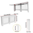 S M L XL Extra Tall 92CM Radiator Cover MDF Cabinet Grill Shelf Fence Panel Barrier