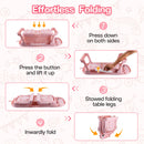 Baby Bathtub,Baby Bath Tub with Soft Cushion & Thermometer,Baby Bathtub Newborn to Toddler 0-36 Months,Portable Travel Baby Tub