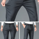 Ice Silk Cool Mens Pants 2024 New Summer Thin Casual Outdoor Quick-drying Sweatpants Male Straight Baggy Casual Men Trousers