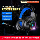 G60 Gaming Headset 7.1 Stereo SVirtual Surround Bass Earphone Headphone with Mic LED Light for Computer PC Gamer Foldable G58
