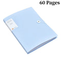 A4 File Folder Display Book 30/60 Pages Transparent Insert Paper Document Organizer Bag Office School Supplies Stationery
