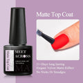 MEET ACROSS 8ml Aurora Extension Nail Gel Polish Glitter Sparkling Nail Art Semi Permanent Building Gel For Nails Manicure