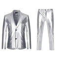 Men's Suit Sets Chic Shiny Gold 2 Pieces Suits Blazer+Pants Sets Stage Perform Clothes Party Nightclub Dancer Costume Sets Men