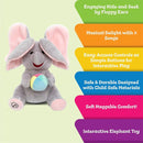 Cute Hide and Seek Elephant Plush Doll with Musi